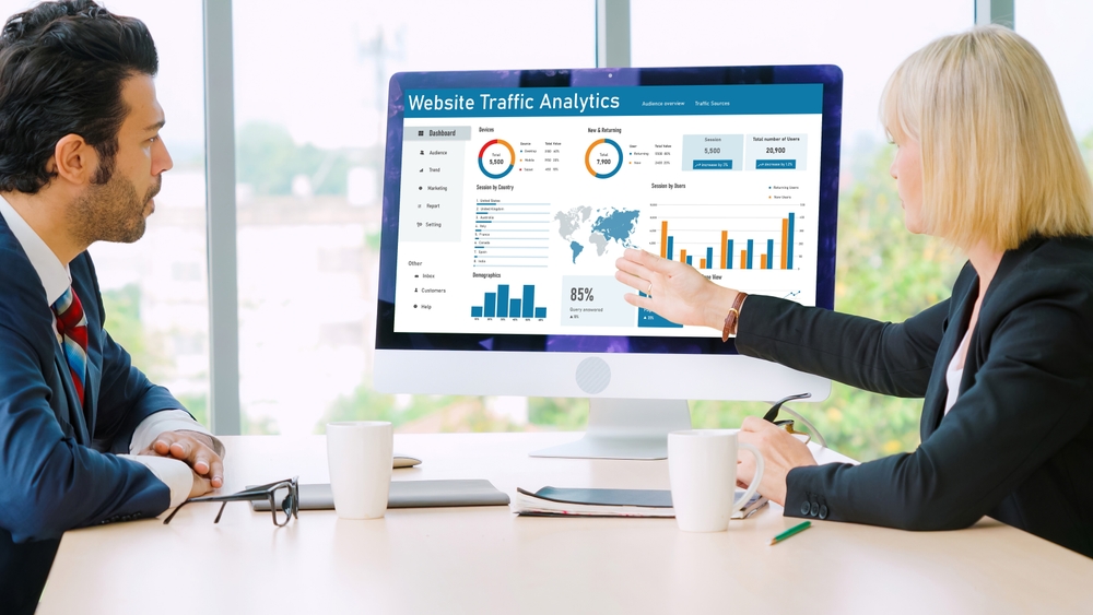 Computer,Software,For,Website,Traffic,Analytics,Data,On,Computer,Screen.